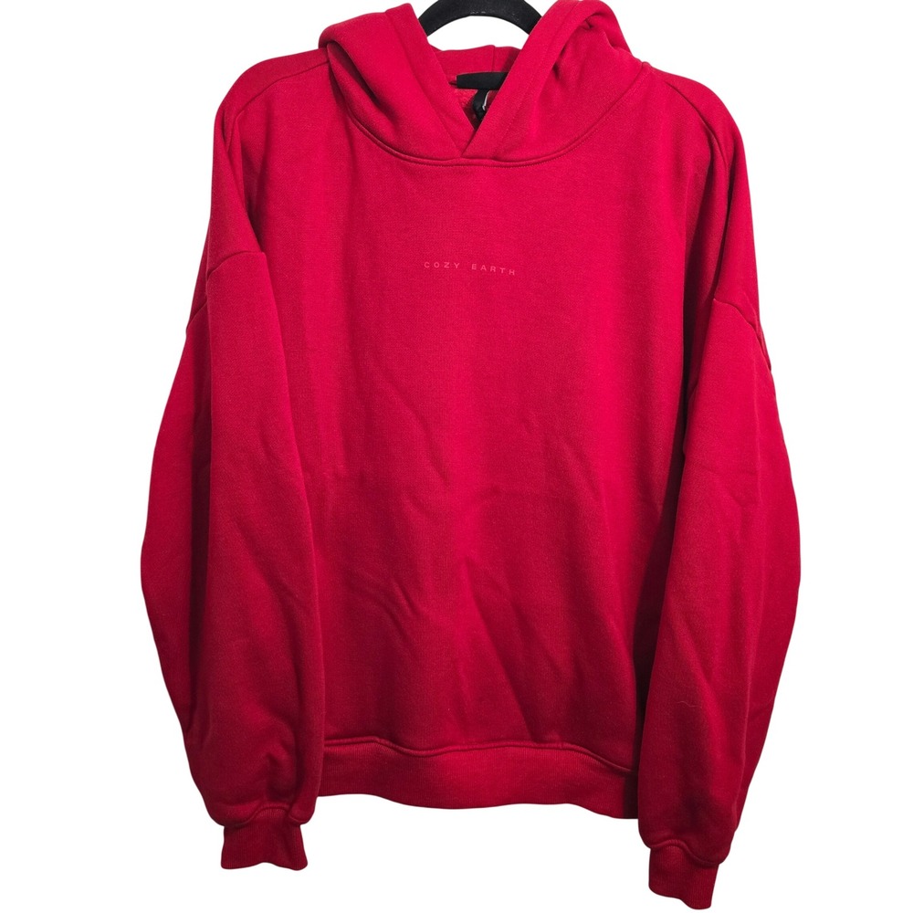Cozy Earth‎ Red Modal Blend Hoodie Sweatshirt CEW0031 Men's Size 2XL